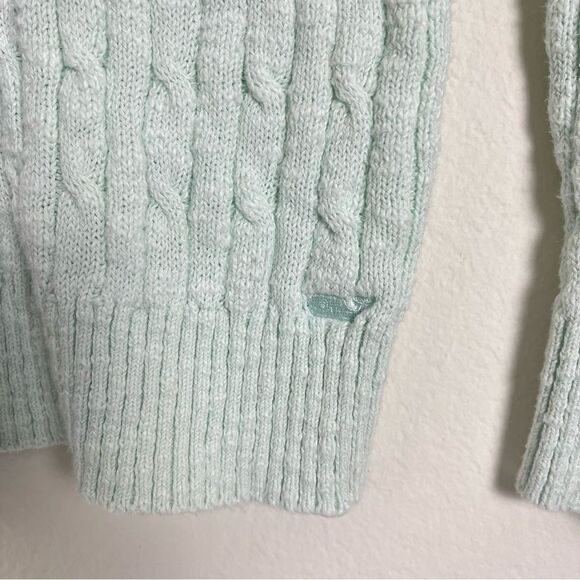 Vineyard Vine Knit Crew Neck Sweater- Mint Blue- Size XSmall - Picture 3 of 4